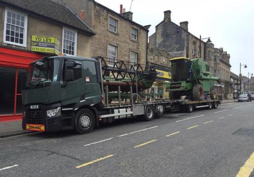 John Deere Combine that we supplied to west cumbria on route to its new home