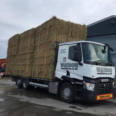 Delivering a load of straw on Xmas eve to upper weardale