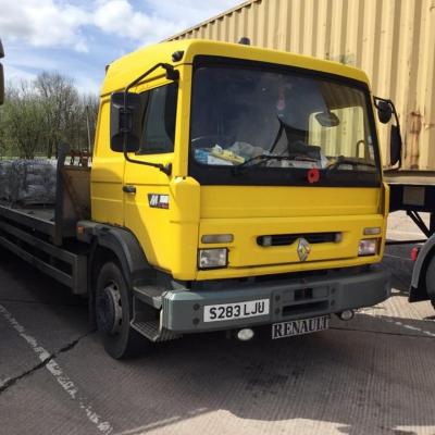 Our old renault midlinner spotted in a truck stop still going well 12 years after we sold it