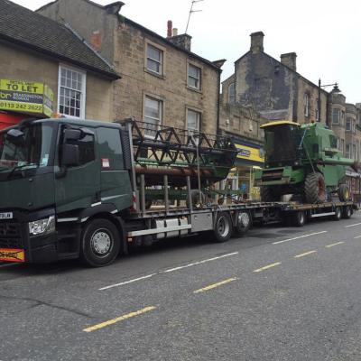 John Deere Combine that we supplied to west cumbria on route to its new home
