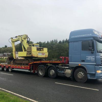 A old HYMAC digger we bought at a farm sale and sold on to a farmer in Clackmannanshire