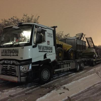 Parked in edinborough due to A68 closed with snow