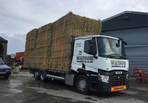 Delivering a load of straw on Xmas eve  to upper weardale