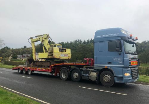 A old HYMAC digger we bought at a farm sale and sold on to a farmer in Clackmannanshire